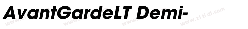 AvantGardeLT Demi字体转换
